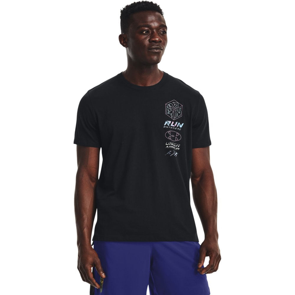 Jaqueta de Corrida Masculina Under Armour Run Anywhere Pullover -  futebolcard