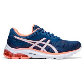 asics feminino azul marinho